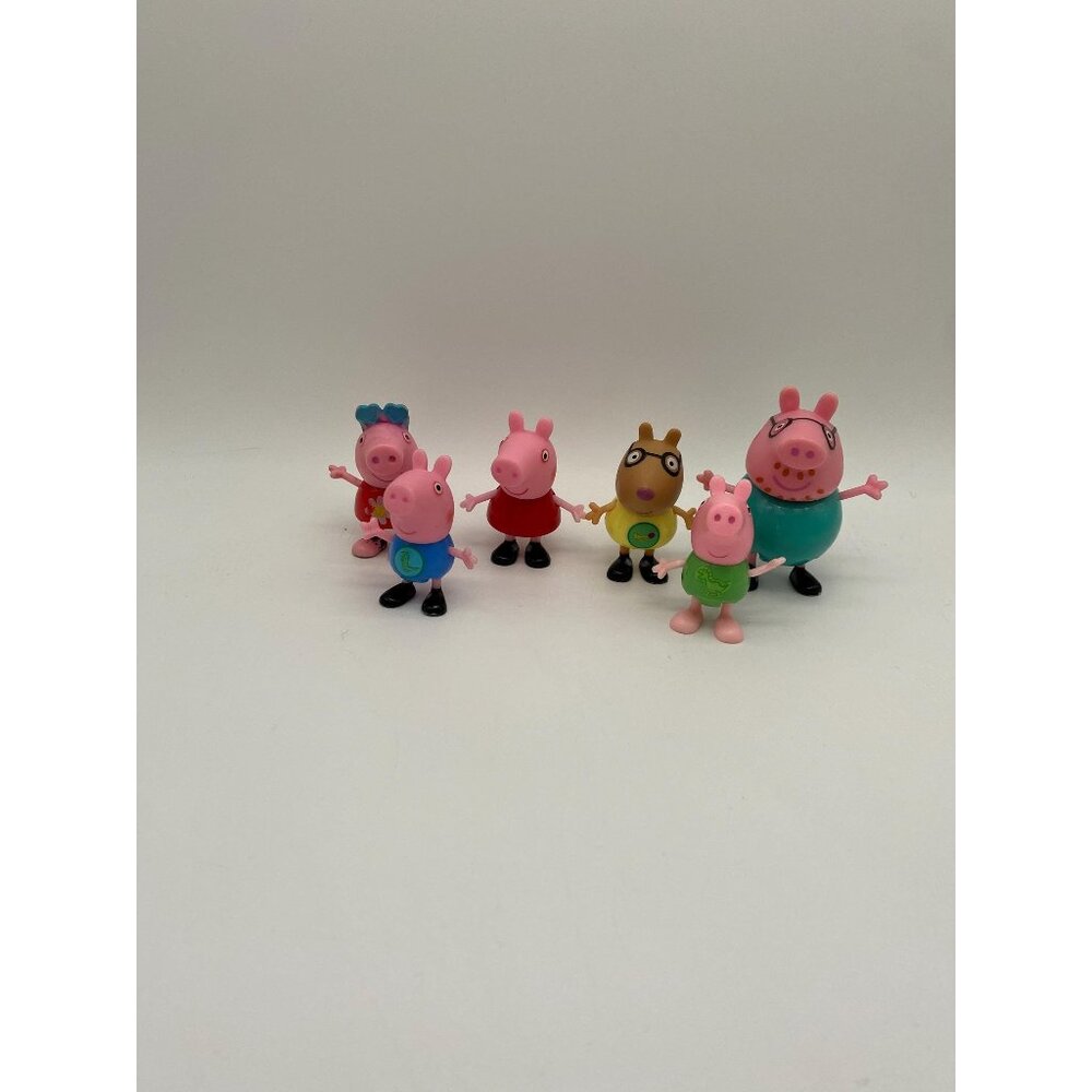 2003 Peppa Pig Mixed Lot of Characters Set of 6 Toys - Picture 1 of 6
